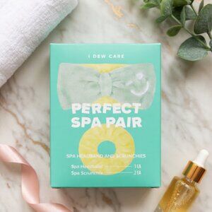 NIB Sealed I Dew Care Perfect Spa Pair - Headband & Wrist Scrunchies Set